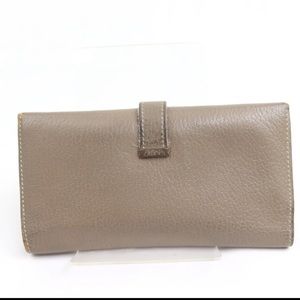 Hermes Long Wallet Bearn 2Plis Grays Epson